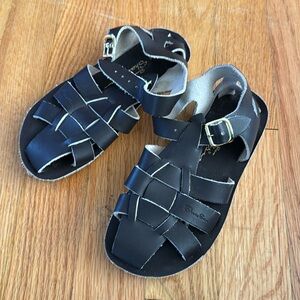 Salt Water Sandals by Hoy Black Kids Sandals